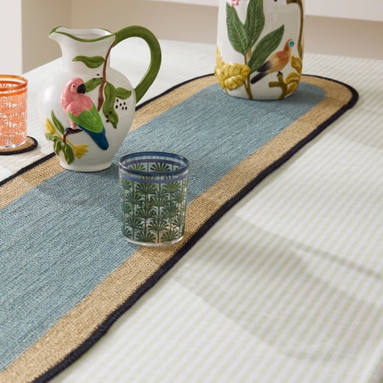 Bowie Dusty Blue Table Runner