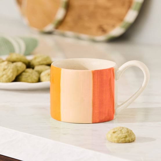 Tuscany Pink Stripe Mug