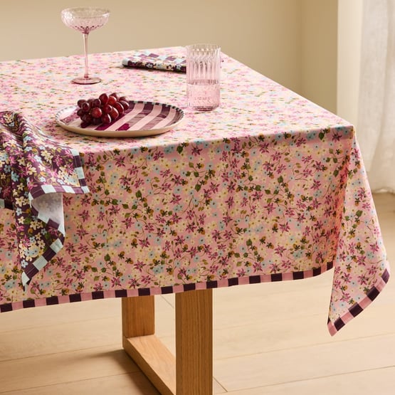 Camille Rose Floral Tablecloth