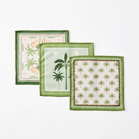 Adeline Natures Resort Microfibre Washcloths Pack of 3
