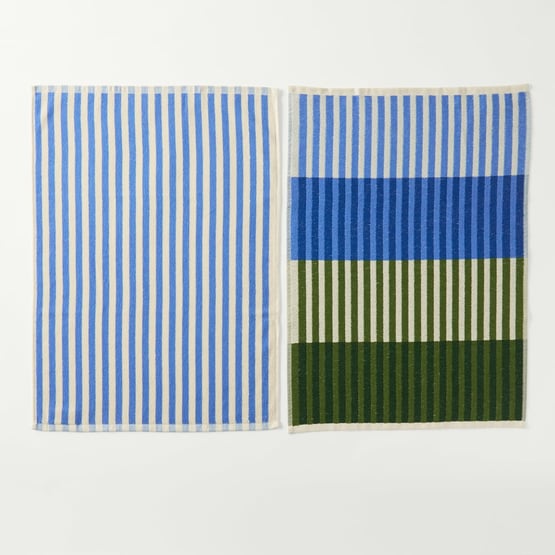 Whitehaven Blue Tea Towel Pack of 2