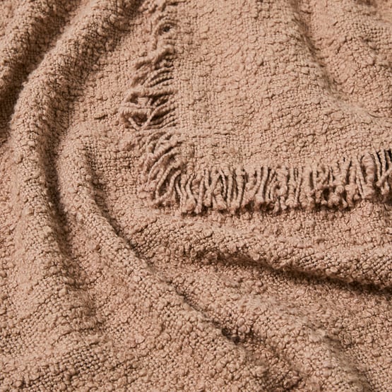 Leiden Hazelnut Boucle Throw