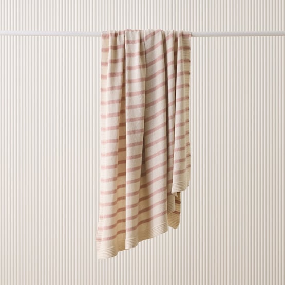 Delia Blush Knit Throw