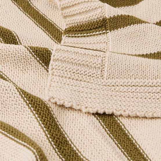 Delia Moss Knit Throw