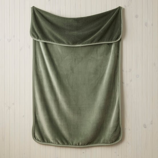 Sage Sherpa Throw