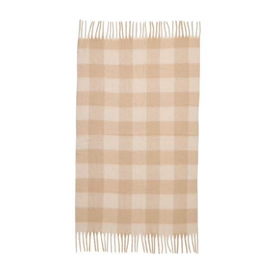 Michigan Natural Check Throw