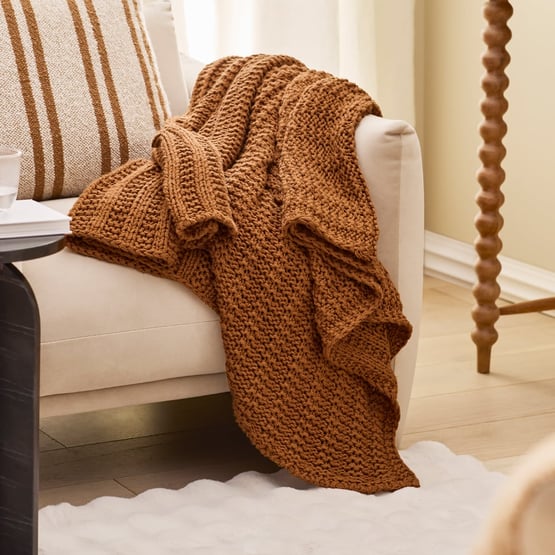 Riley Cashew Knit Throw