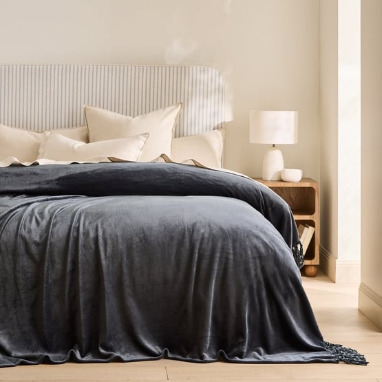 Supersoft Navy Blanket