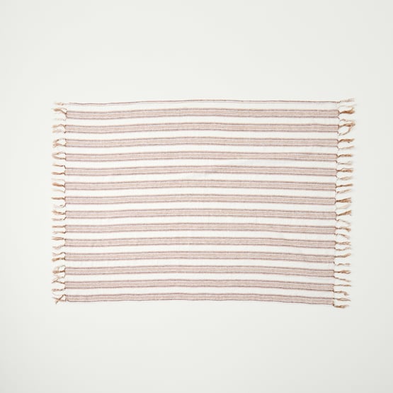 Bellarine Natural Stripe Throw