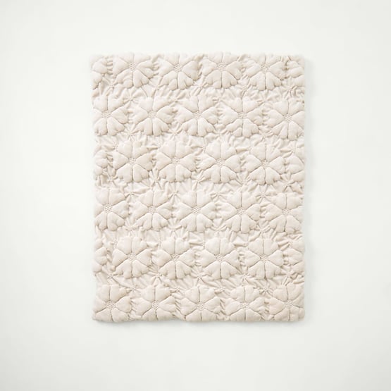 Moonflower Natural Throw