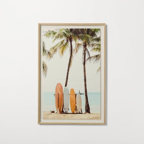 Flinders Gone Surfing Framed Wall Art