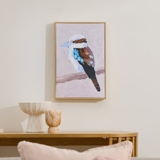 Kookaburra Birdhouse Canvas