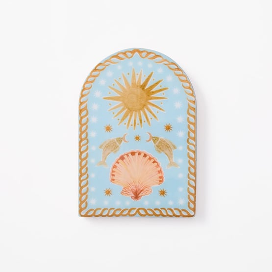 Sirena Shells Arch Timber Wall Art