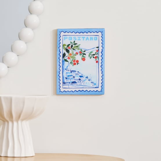 Riviera Positano Portrait Timber Wall Art