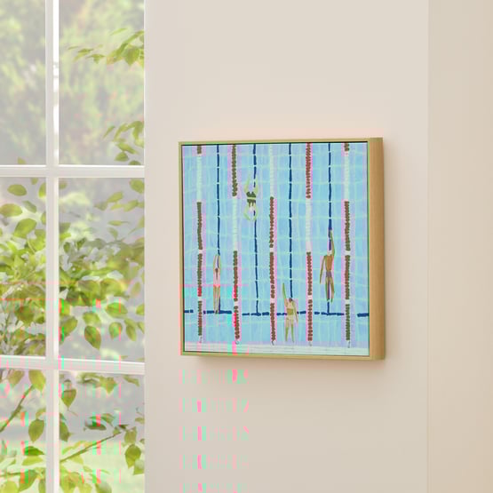 Summer Days Swimmers Canvas