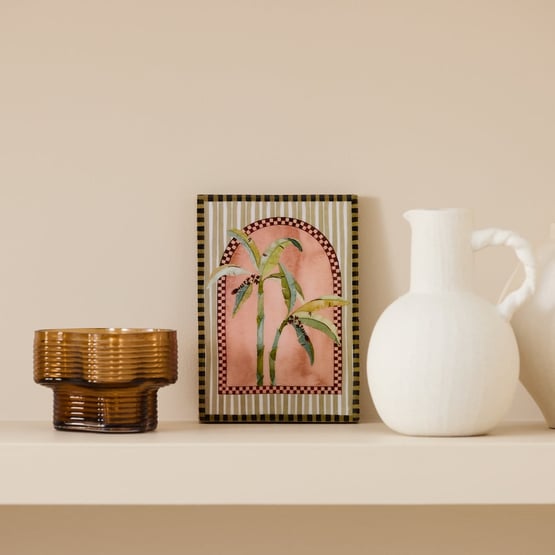 Two Palms Portrait Timber Wall Art