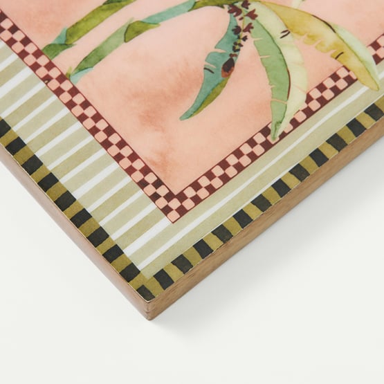 Two Palms Portrait Timber Wall Art