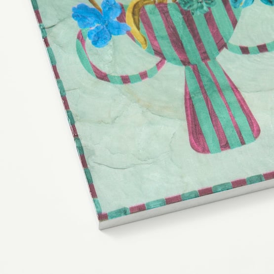 Capiz Shell Florablue Portrait Wall Art