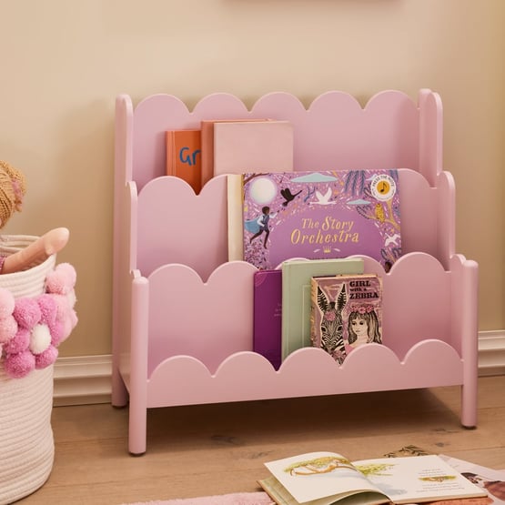 Sadie Lilac Scallop Book Tidy