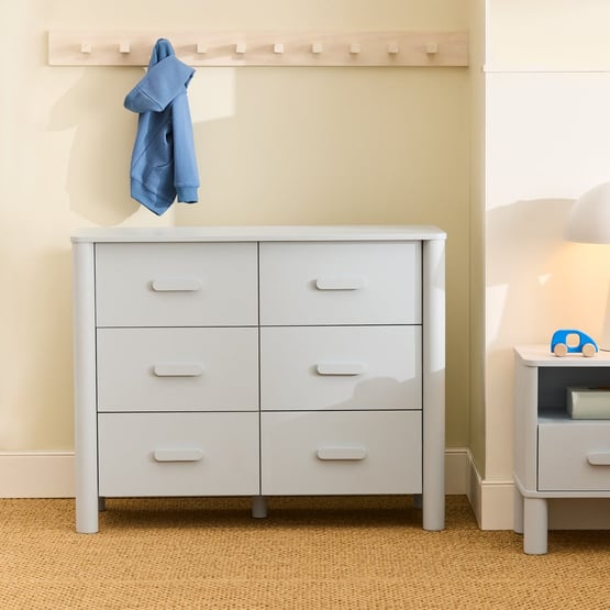 Louie Glacier Blue Timber Chest of Drawers