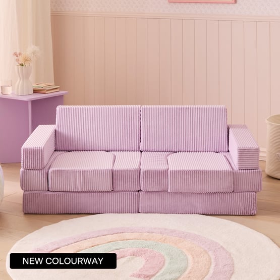 Cord Lilac Play Sofa Set