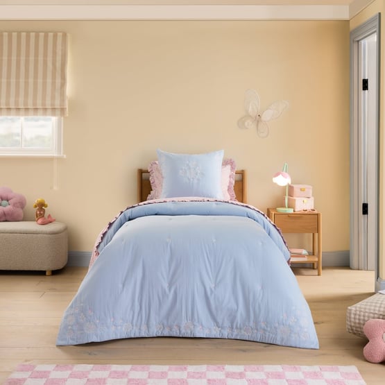 Heirloom Everbloom Chambray Coverlet