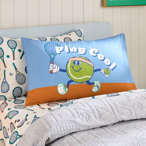 Play Cool Tennis Text Pillowcase