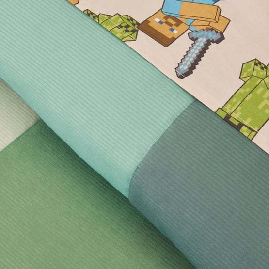 Miles Greens Cord Quilted Quilt Cover Set