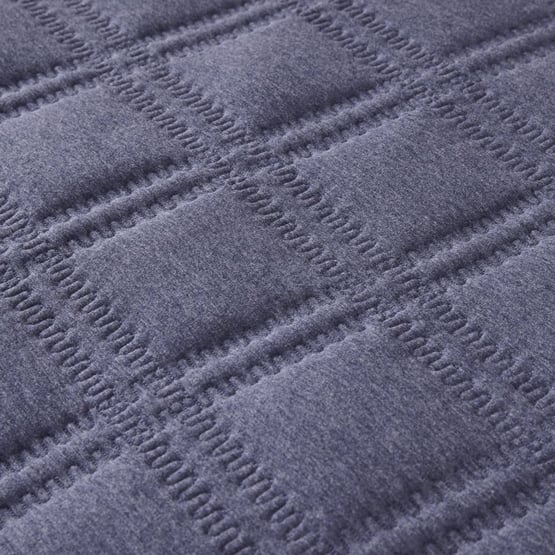 Dylan Navy Marle Jersey Quilted Quilt Cover Set