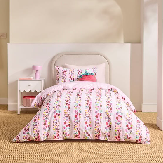 Sweet Summer White Quilt Cover Set