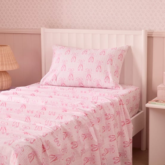 Ballet Slipper Pink Sheet Set