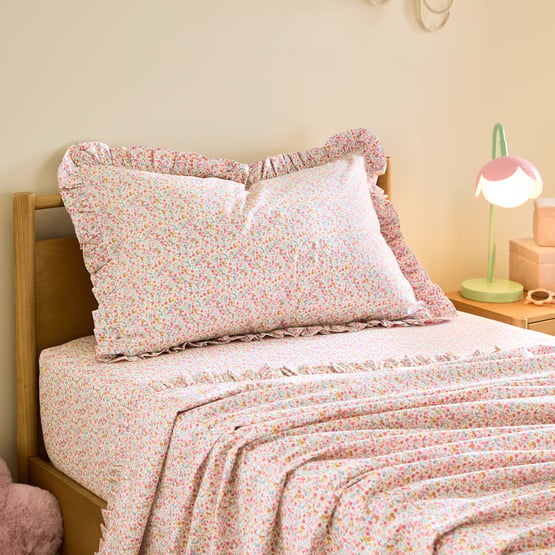 Heirloom Meadow Bloom Ruffle Sheet Set