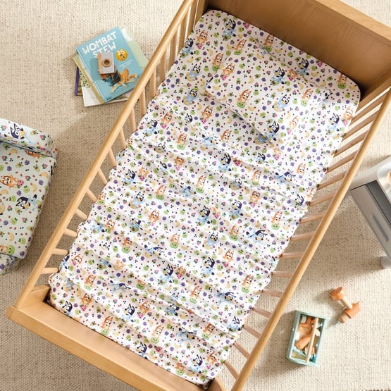 BBC Bluey Fruity Fun Cot Sheet Set