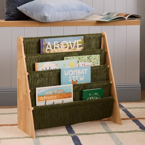 Cord Forest Green Bookshelf