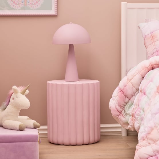 Sydney Pink Scallop Side Table