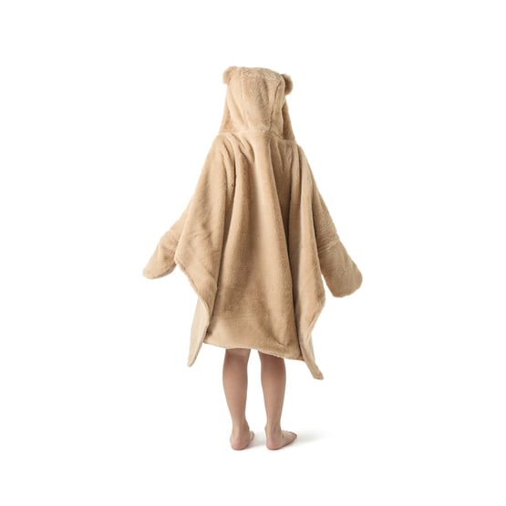 Bertie Bear Natural Character Hooded Blanket
