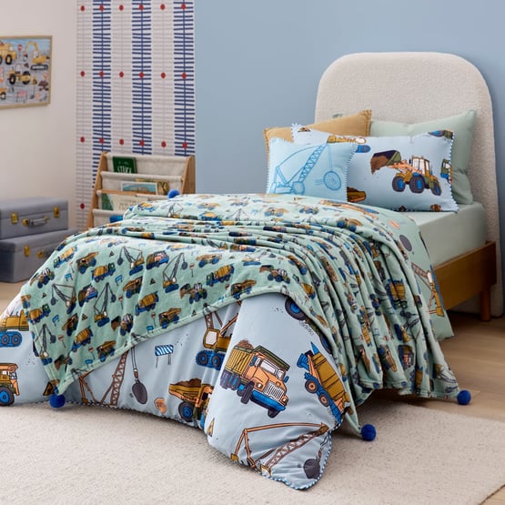 Novelty Truck Transport Ultra Soft Blanket