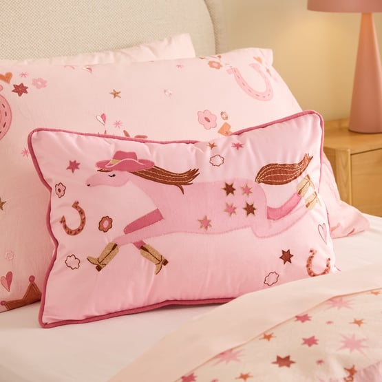 Cowgirl Horse Cushion
