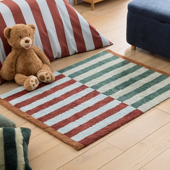 Tanner Green Stripe Rug