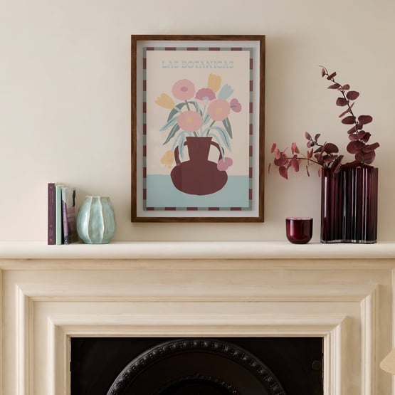 Flower Las Botanicas Poster Wall Art