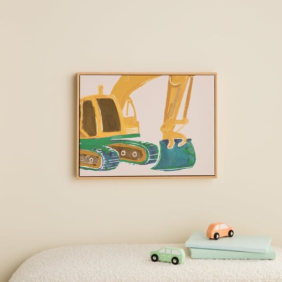 Digger Truck Landscape Wall Art