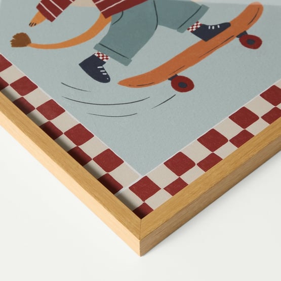 Skateboarding Lion Wall Art