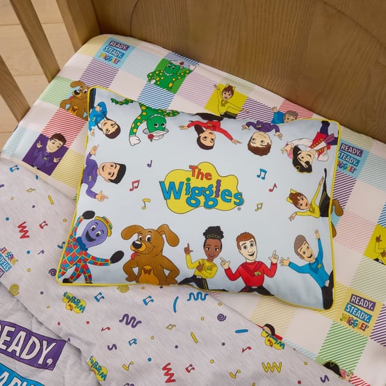 The Wiggles Ready Steady Wiggle Cot Text Pillowcase