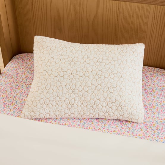 Heirloom Everbloom Natural Cot Quilt Cover Set