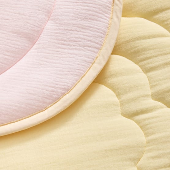 Baby Pink & Lemon Flower Play Mat