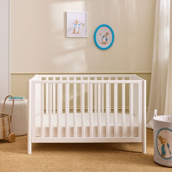 Cleo White Timber Cot