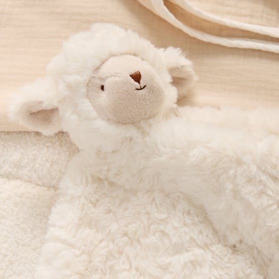 Sheep Natural Baby Comforter & Swaddle Bundle