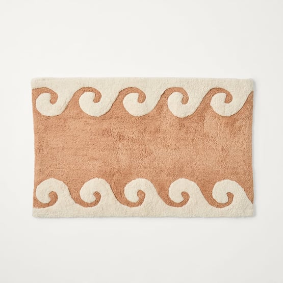 Wave Sandalwood & Natural Bath Mat