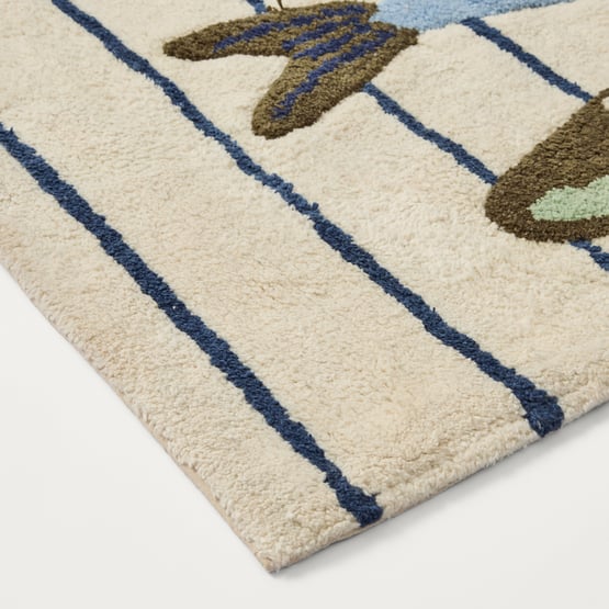 Aquatic Blue Multi Bath Runner