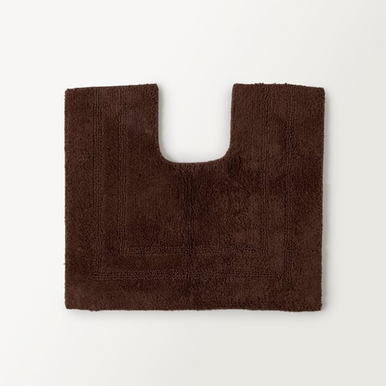 Regent Chocolate Reversible Cotton Contour Bath Mat